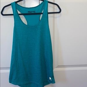 blue FILA workout tank top